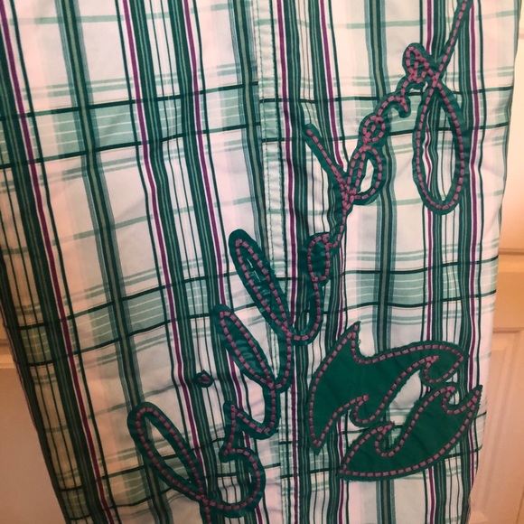 Billabong Junior’s Long Plaid Boardshorts - Picture 4 of 7